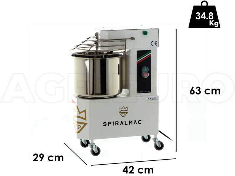 SPIRALMAC SV8 - Impastatrice a spirale - Capacit&agrave; di impasto 8 Kg