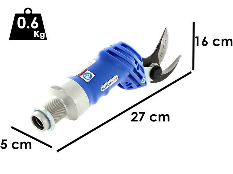 Paterlini Futura - Forbice pneumatica da potatura per asta di prolunga 