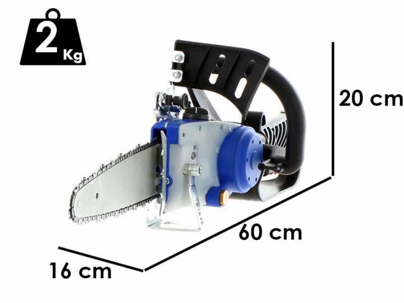 Paterlini Jack 10'' 1/4 carving - Potatore pneumatico a catena - Lama da 25cm