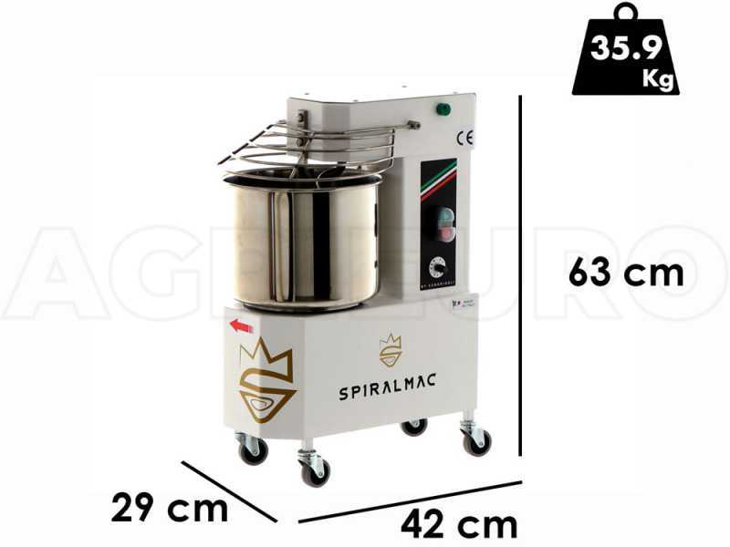SPIRALMAC SV8VV - Impastatrice a spirale - 10 Velocit&agrave; - 8 Kg