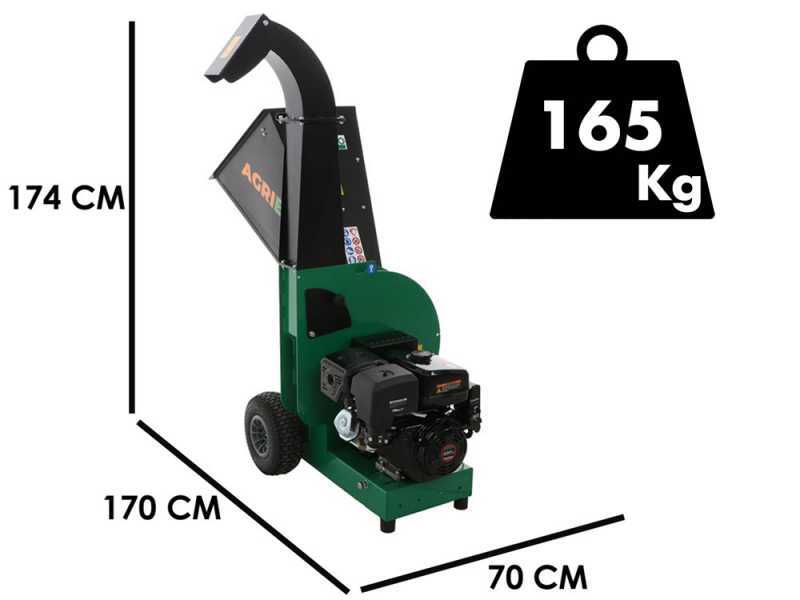 Biotrituratore a scoppio BIGCH420 con motore Loncin G420F - avviamento elettrico