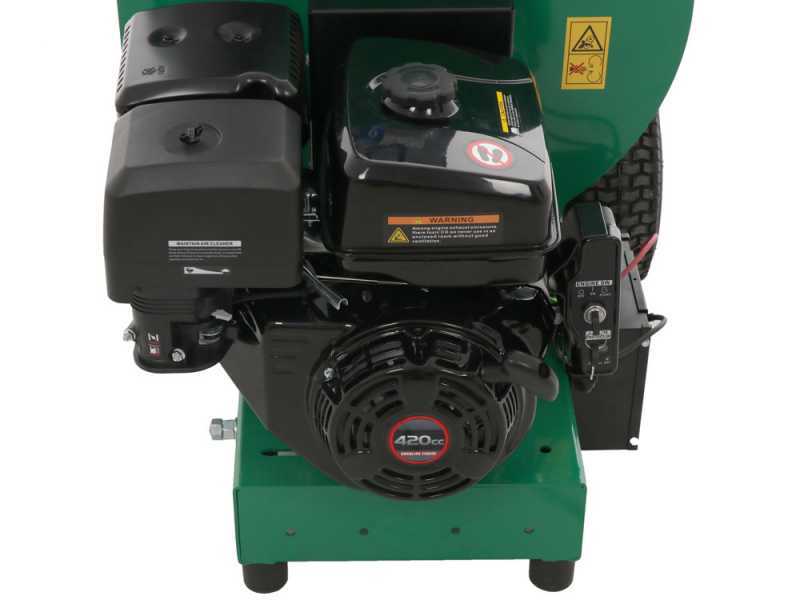 Biotrituratore a scoppio BIGCH420 con motore Loncin G420F - avviamento elettrico
