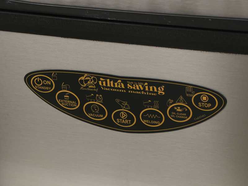 More than chef ULTRASAVING INOX - Macchina sottovuoto a campana - Barra saldante da 30cm