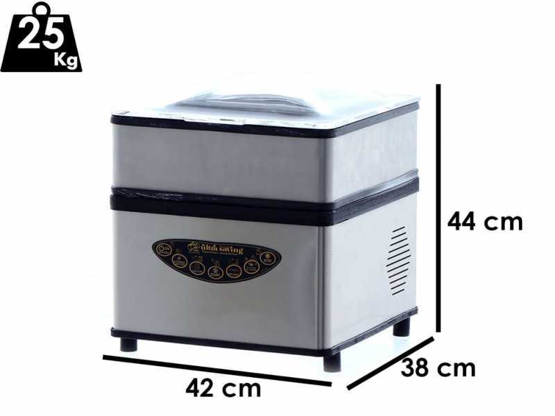 More than chef ULTRASAVING INOX - Macchina sottovuoto a campana - Barra saldante da 30cm