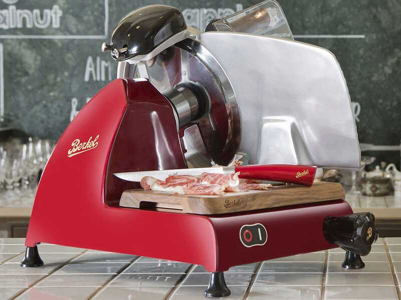 Berkel Red Line 250 Rossa - Affettatrice con lama in acciaio cromato da 250 mm - CE professionale