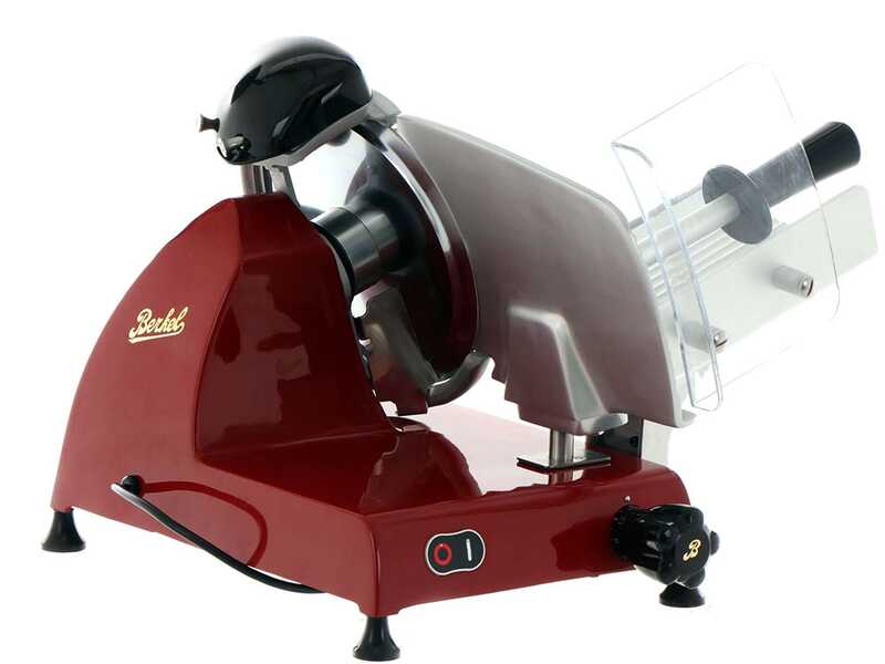 Berkel Red Line 250 Rossa - Affettatrice con lama in acciaio cromato da 250 mm - CE professionale