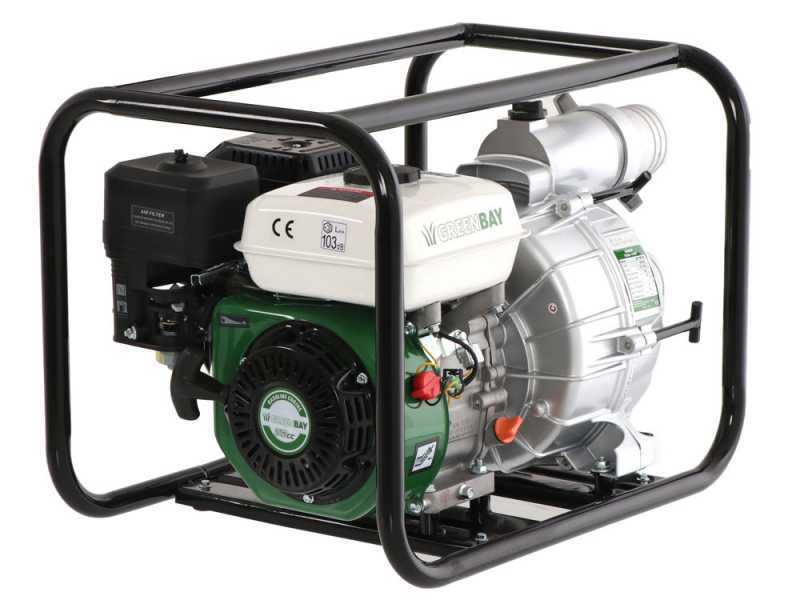 Greenbay GB-TWP 80 - Motopompa a scoppio acque sporche - Raccordi 80 mm