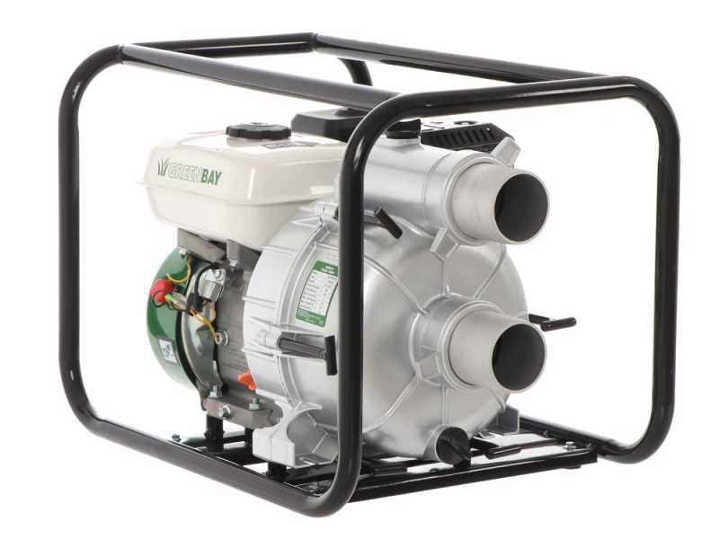 Greenbay GB-TWP 80 - Motopompa a scoppio acque sporche - Raccordi 80 mm