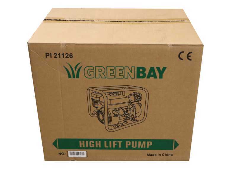 Motopompa a scoppio Greenbay GB-TWP 80 - Per acque sporche - con raccordi da 80 mm