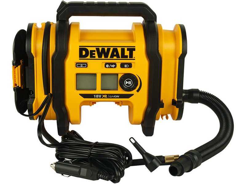 DeWalt DCC018N-XJ - Compressore aria elettrico portatile monofase, oil-less- Batteria 18V/2.0ah e caricabatteria