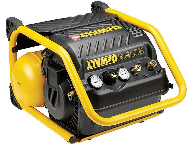 DeWalt DPC10QTC-QS - Compressore aria elettrico portatile monofase, oil-less - Motore 1.5 HP - 9.4 lt