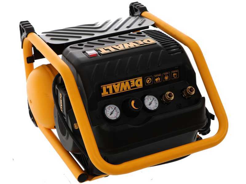DeWalt DPC10QTC-QS - Compressore aria elettrico portatile monofase, oil-less - Motore 1.5 HP - 9.4 lt