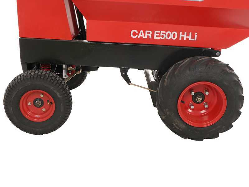 GeoTech-Pro Mini Dumper Car E500 H-Li - Motocarriola a batteria 48V 15Ah