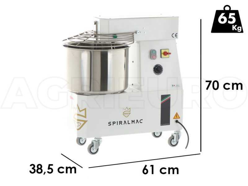 SPIRALMAC SV20HH - Impastatrice a spirale ad alta idratazione - Trifase - 2 velocit&agrave; - 20 Kg