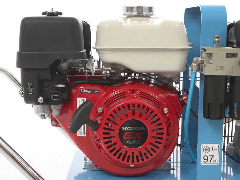 Campagnola MC 660 - Motocompressore a scoppio motore benzina Honda GX270 + 2 abbacchiatori