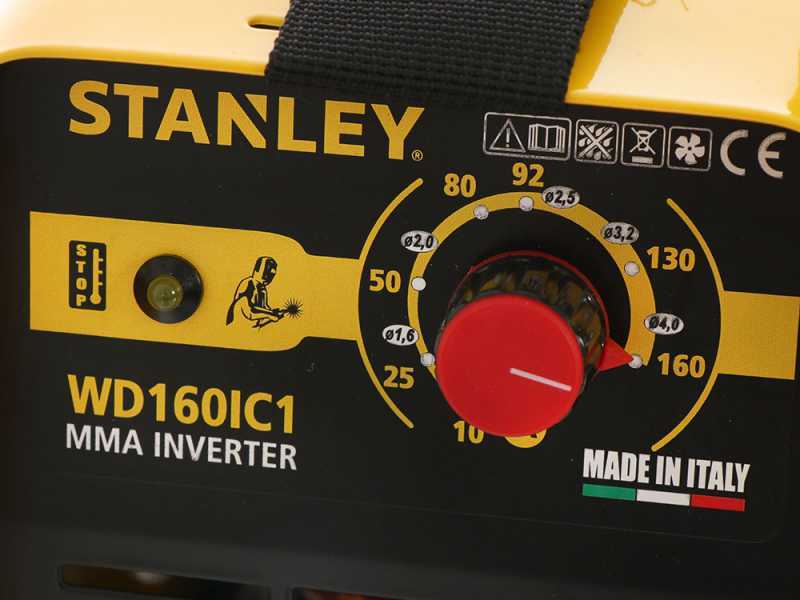 Stanley WD160IC1 - Saldatrice Inverter (MMA) + Kit, corrente continua (DC)