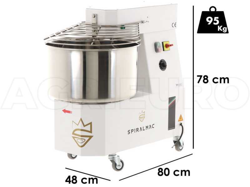SPIRALMAC SV38 - Impastatrice a spirale - Trifase - 38Kg - 2 HP