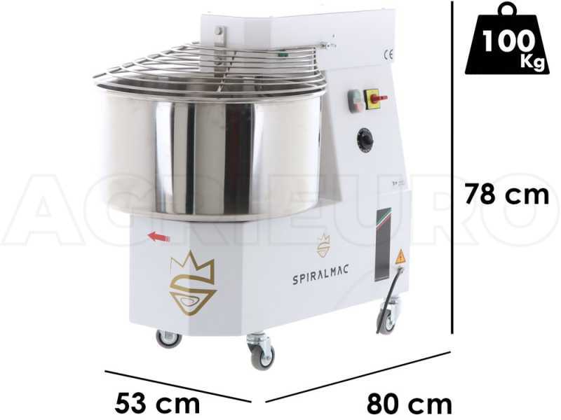 SPIRALMAC SV44 - Impastatrice a spirale - Monofase - 44 Kg - 2 HP