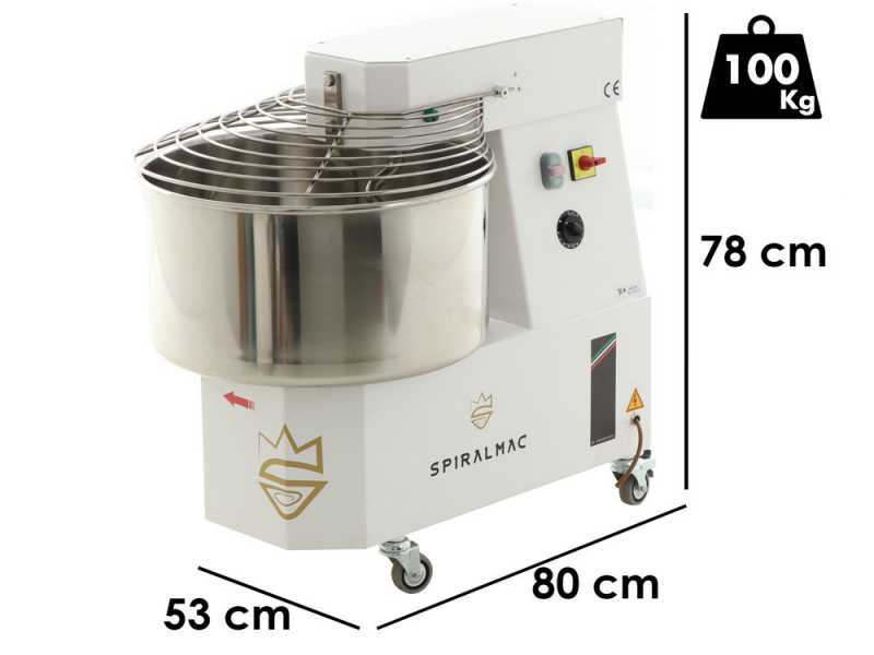 SPIRALMAC SV44 - Impastatrice a spirale - Trifase - 2 Velocit&agrave; - 44 Kg - 3 HP
