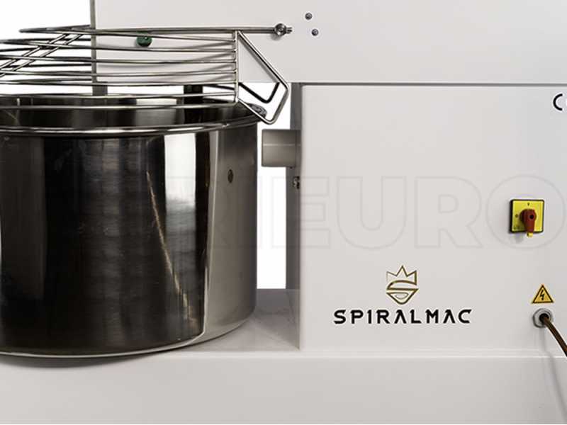 Impastatrice a spirale trifase SPIRALMAC SV60 - Capacit&agrave; di impasto 60 Kg - 4 hp