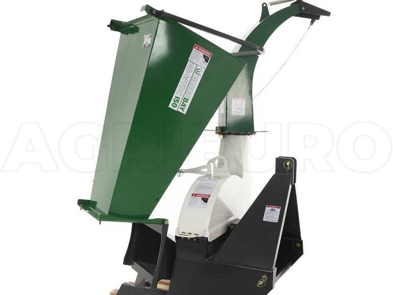 GreenBay GB-WTDC 150 - Biotrituratore a trattore - Scarico alto