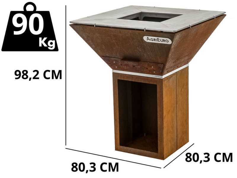 Colorado - Barbecue a legna in corten