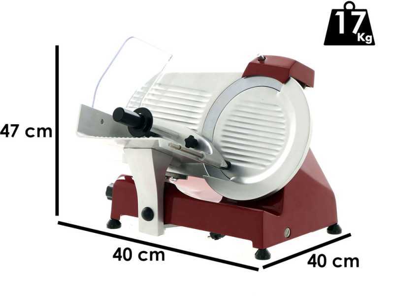 FAC F 275 E Rossa- Affettatrice a gravit&agrave; con lama da 275 mm - Affilatoio fisso