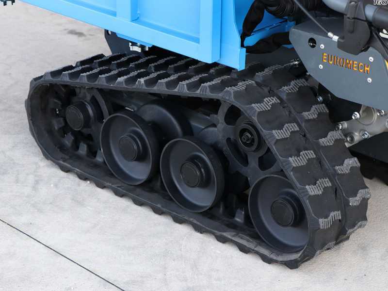 EuroMech EM400H-Agri - Motocarriola cingolata cassone estensibile 400Kg