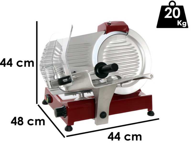 FAC F 300 R ROSSO - Affettatrice a gravit&agrave; - Lama da 300 mm - In alluminio verniciato