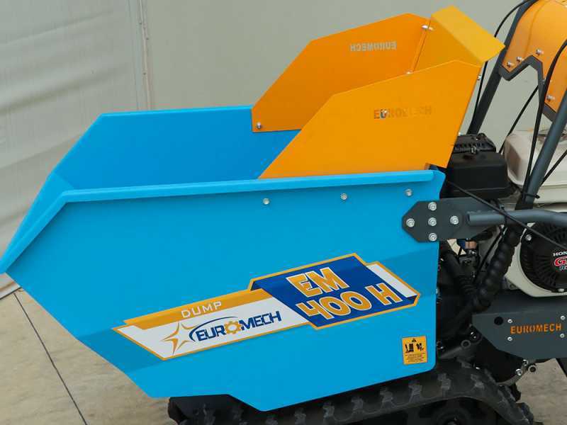 EuroMech EM400H-Dump - Motocarriola cingolata cassone dumper 400Kg