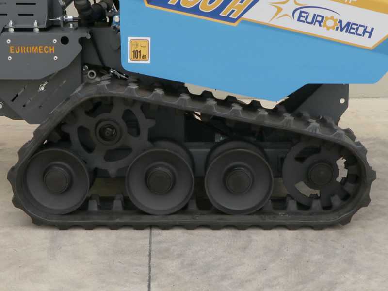 EuroMech EM400H-Dump - Motocarriola cingolata cassone dumper 400Kg