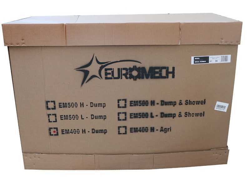 Motocarriola cingolata EuroMech EM400H-Dump - Cassone dumper con portata di 400 Kg