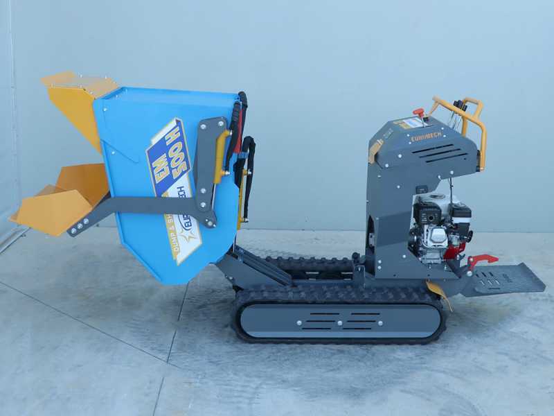 EuroMech EM500H-Dump &amp; Shovel - Motocarriola dumper idraulico 500Kg con paletta