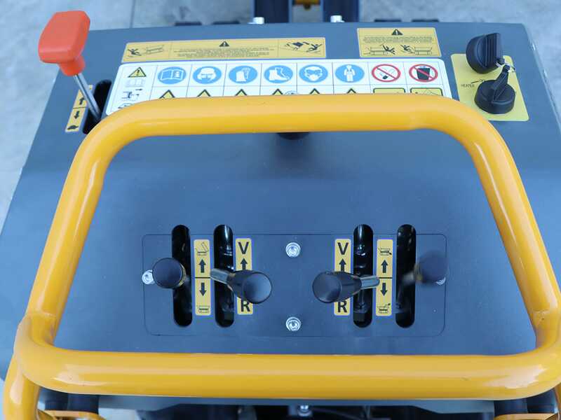 EuroMech EM500L-Dump &amp; Shovel - Motocarriola dumper idraulico 500Kg con paletta - Cambio idrostatico
