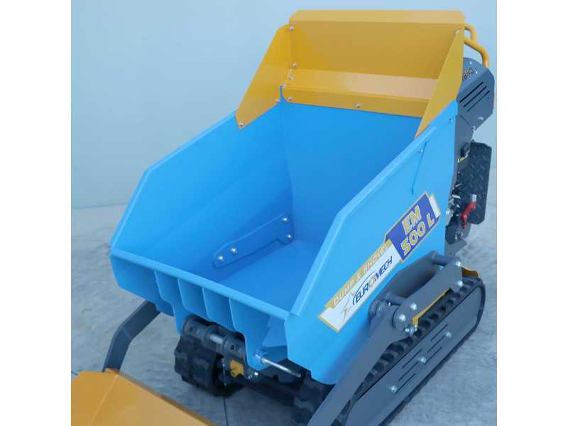 EuroMech EM500L-Dump &amp; Shovel - Motocarriola dumper idraulico 500Kg con paletta