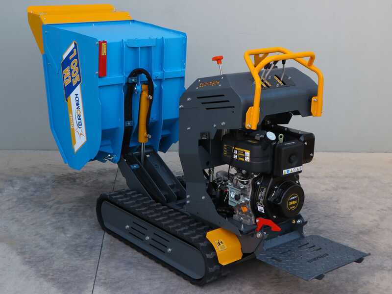 EuroMech EM500L-Dump - Motocarriola cassone dumper idraulico 500Kg - Cambio idrostatico