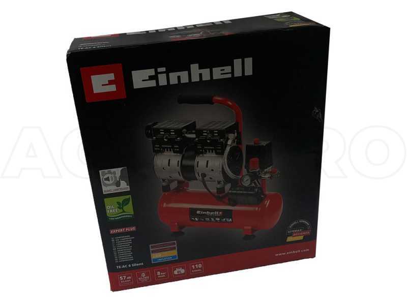 Einhell TE-AC 6 Silent - Compressore aria elettrico silenziato