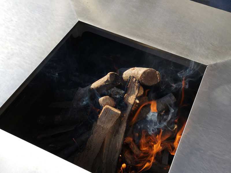 Top Line Gringo B038 - Barbecue a legna in corten