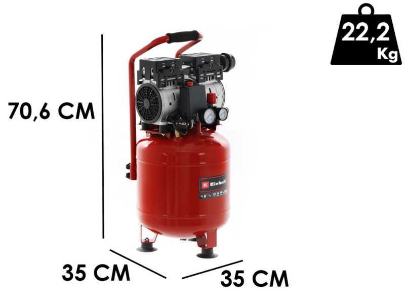 Einhell TE-AC 24 Silent - Compressore aria elettrico silenziato