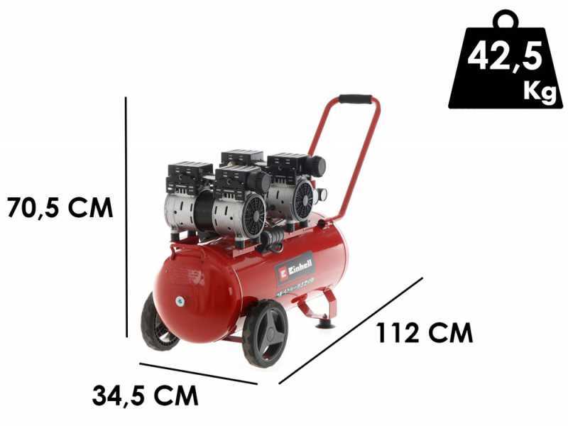 Einhell TE-AC 50 Silent - Compressore elettrico - Carrellato e silenziato