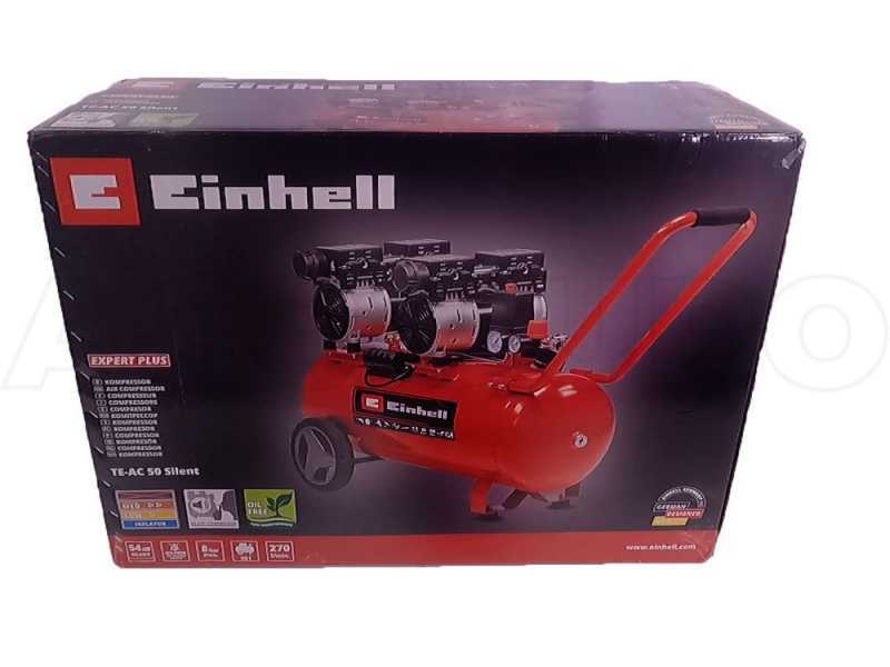 Einhell TE-AC 50 Silent - Compressore elettrico - Carrellato e silenziato