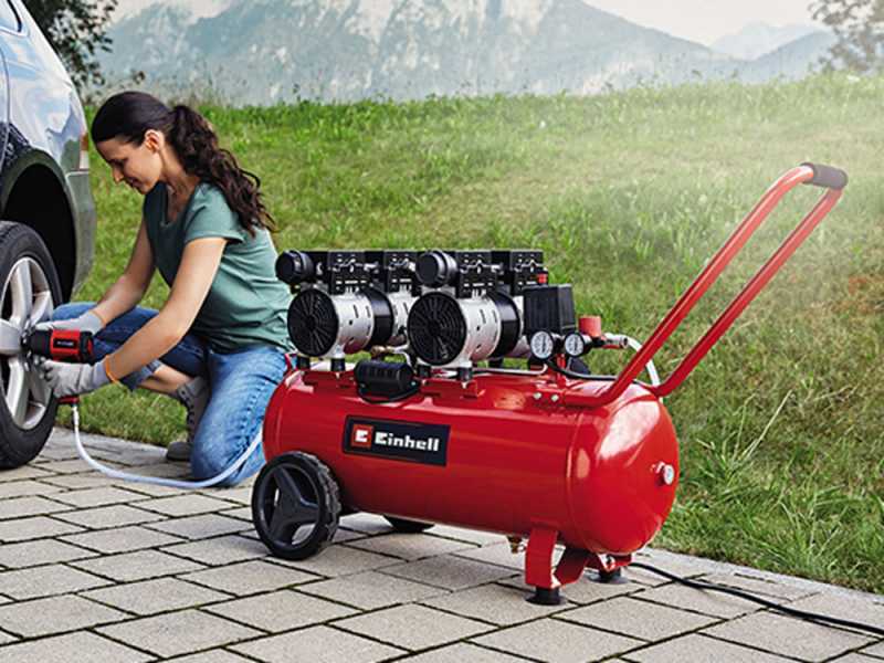 Einhell TE-AC 50 Silent - Compressore elettrico - Carrellato e silenziato