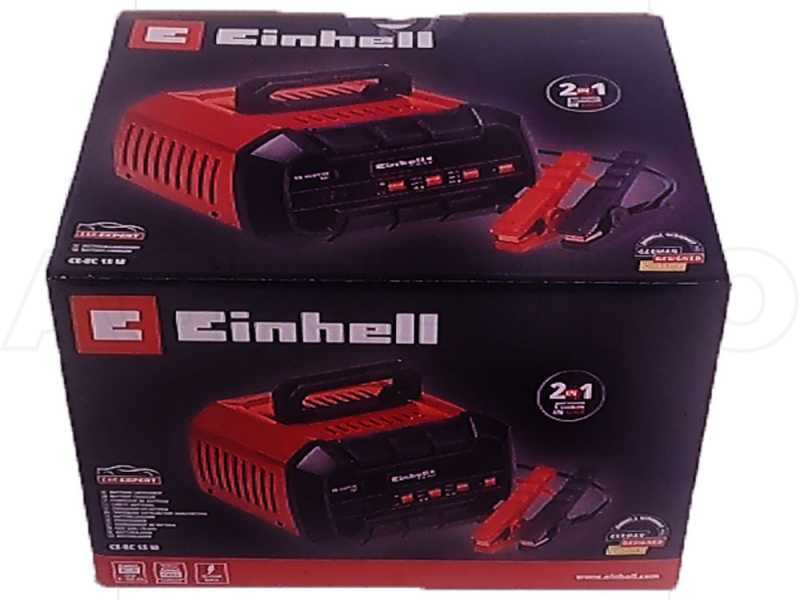 Einhell CE-BC 15 M - Caricabatterie auto - 12V - batterie auto e moto - acciaio/plastica