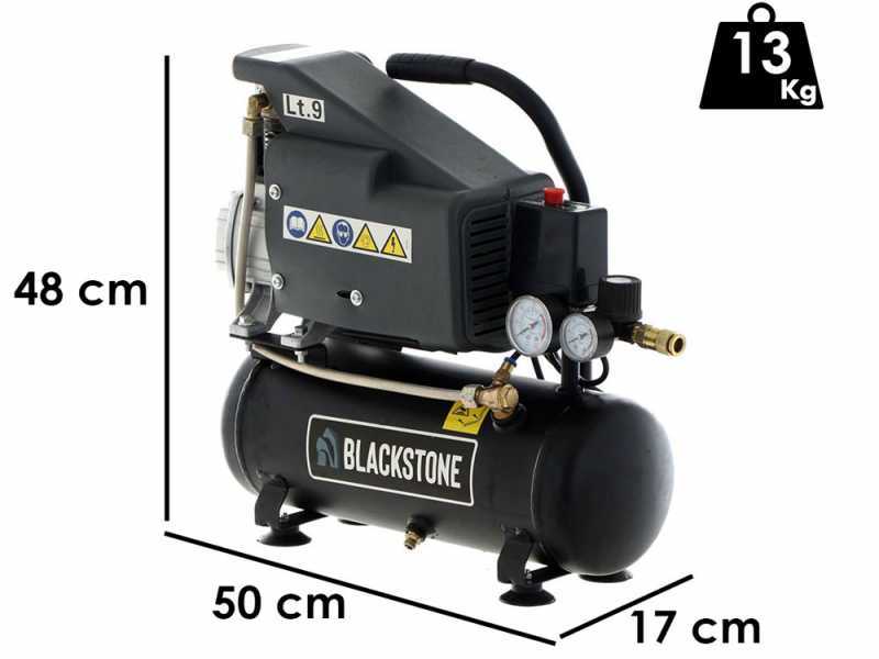 BlackStone LBC 09-15 - Compressore elettrico portatile - Serbatoio 9 litri - Pressione 8 bar