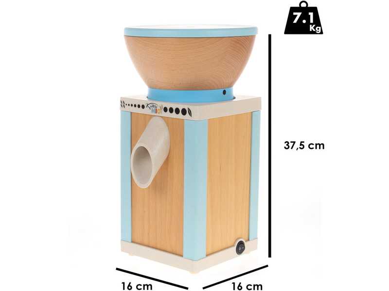 Komo KoMoMio Blu - Mulino per farina a pietra in faggio - 360W