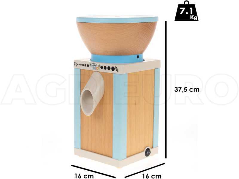 Komo KoMoMio Blu - Mulino per farina a pietra in faggio - 400W