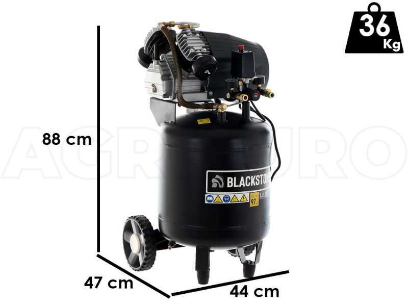 BlackStone V-LBC 50-30V - Compressore aria elettrico carrellato verticale - motore 3 HP - 50 lt aria compressa