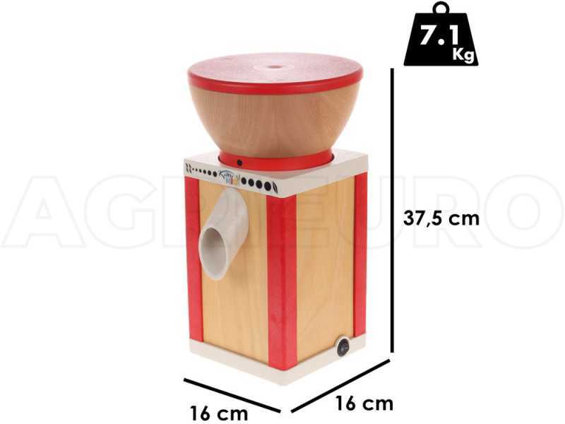 Komo KoMoMio Rosso - Mulino per farina a pietra in faggio - 400W