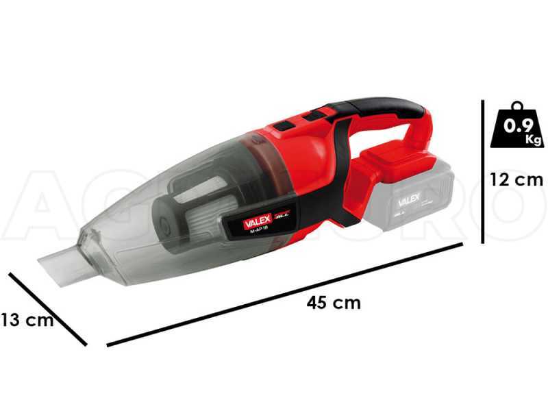 Valex M-AP 18 - Aspirapolvere a batteria portatile - 18V -  SENZA BATTERIE E CARICABATTERIE