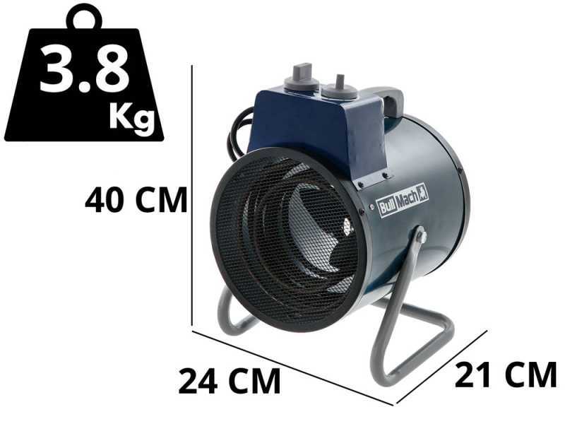 BullMach BM-EFH 3RS - Generatore di aria calda elettrico con ventilatore - 3kW